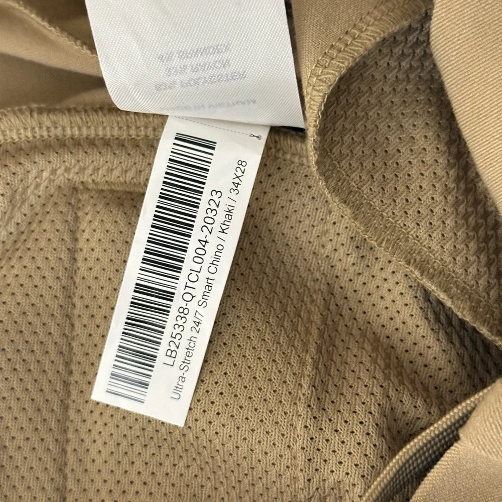 Quince Ultra‎ Stretch 24/7 Performance Smart Chinos Khaki Athletic Taper 34x28 - Picture 12 of 12